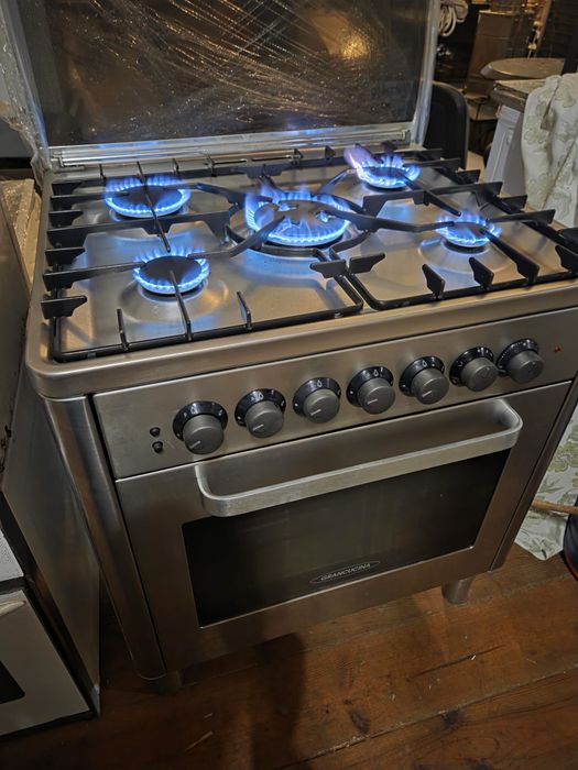 Fogao inox 85x70x60 de 5 bocas