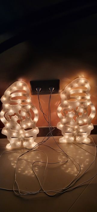 Mikołaj krasnal święta oświetlenie dekoracja 40cm