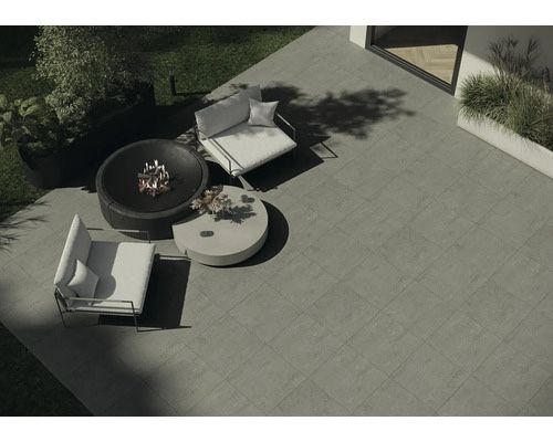Płytki Tarasowe 60x60 Flairstone Dust 2.0 2 CM 20 MM Ciemno Szary