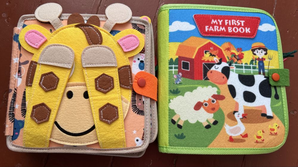 Фетрові книжки, книги з фетру, моя ферма,іграшки