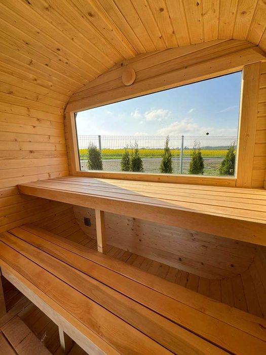 Sauna ogrodowa KWADRO z panoramicznym oknem