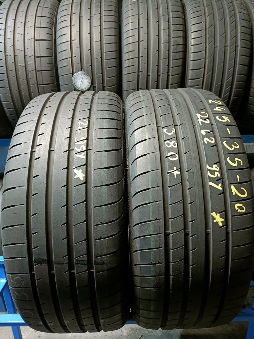 245/35r20 Goodyear F1 Asymmetric 5 z 2022r 6.2mm BMW Runflat