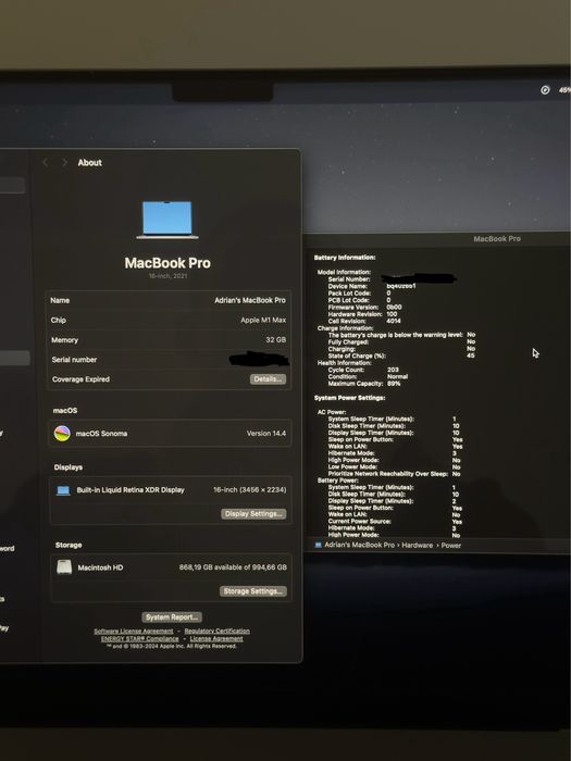 FVAT | Apple MacBook Pro 16,2" M1 Max 32GB RAM 1TB SSD Space Grey