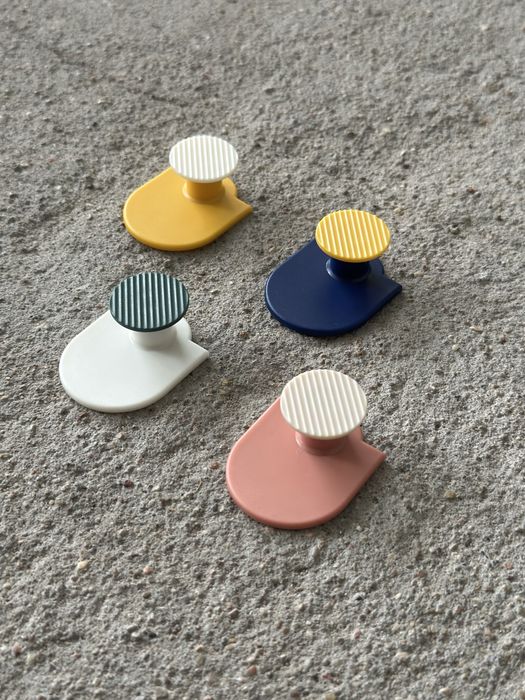 Kolorowe wieszaki ścienne bez wiercenia Modern Design Mid Century Loft