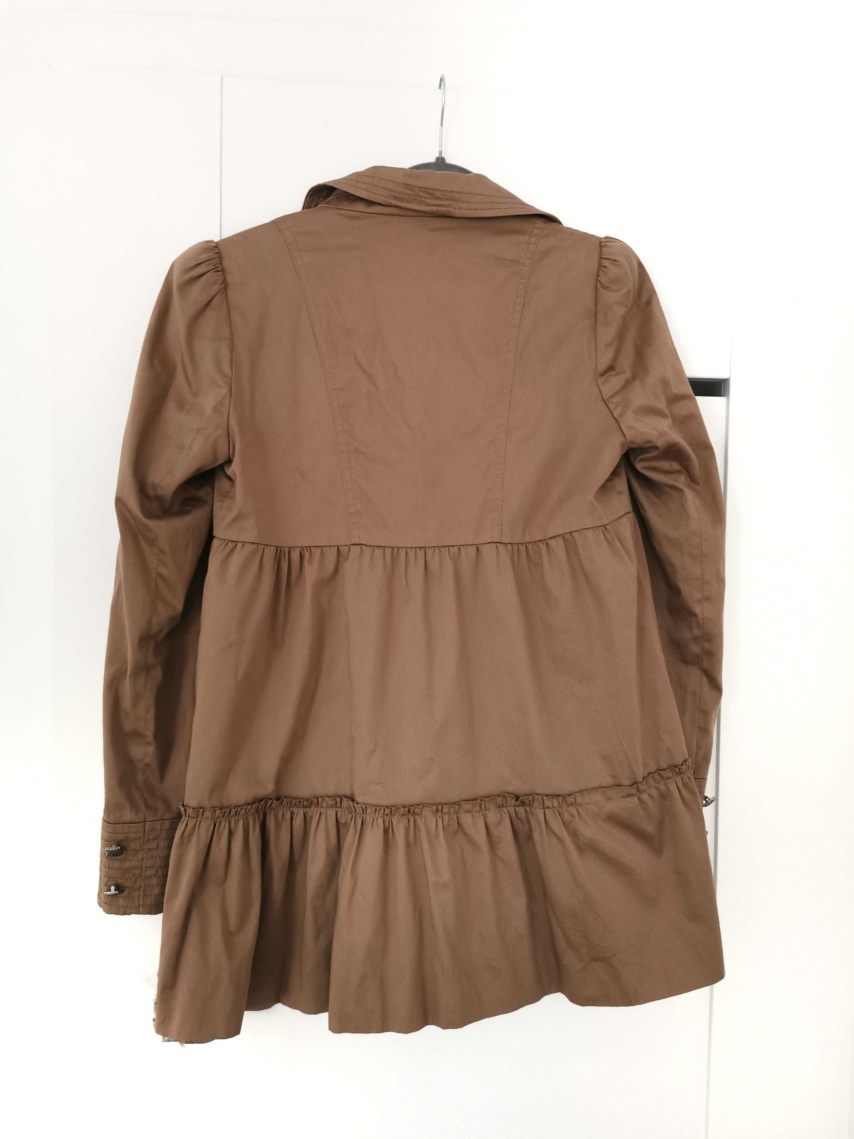Kurtka płaszczyk parka damska vintage khaki L 40 River Island