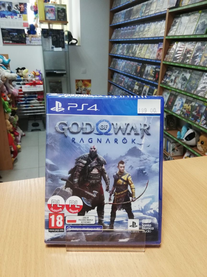PS4 PS5 God of War Ragnarok PL Nowa Folia Playstation 4
