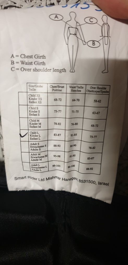 Kamizelka ochronna jeździecka Smartrider dla dzieci