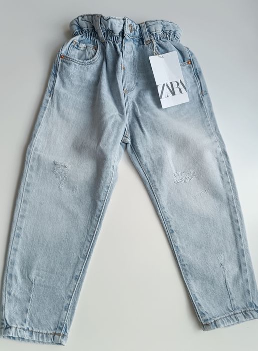 Nowe jeansy paperbag Zara 104