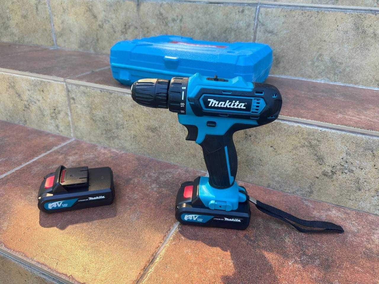 ℹ️ Акумуляторний ударний шуруповерт Makita 24V. 2️⃣ АКБ + кейс Макіта