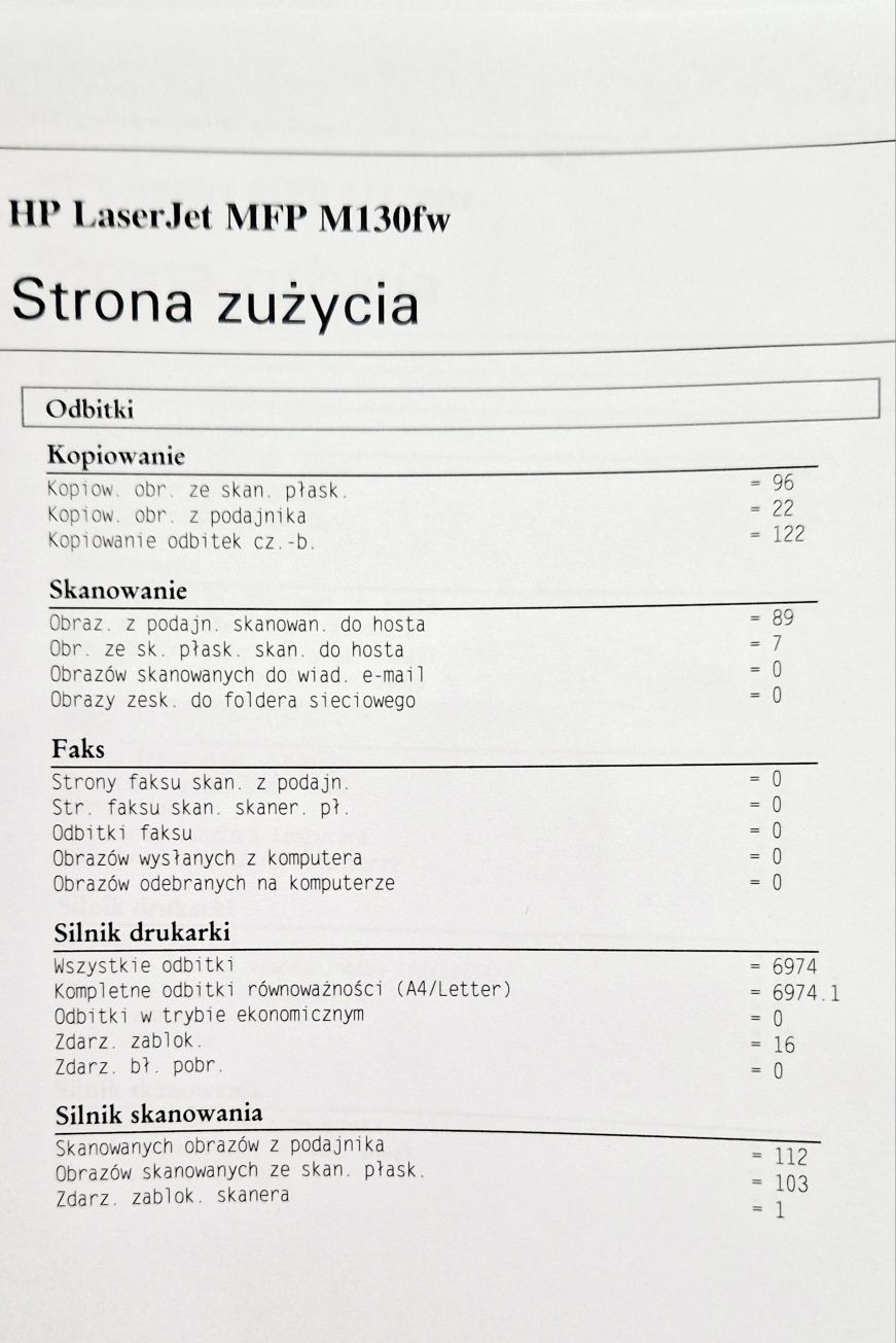 HP LaserJet PRO MFP M130fw drukarka WiFi