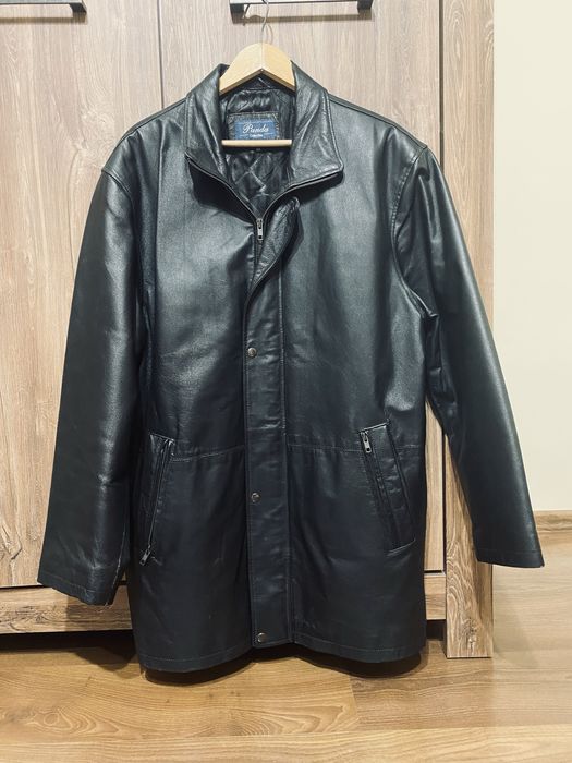 Płaszcz Kurtka skórzana rozm 48 XL Panda Collection