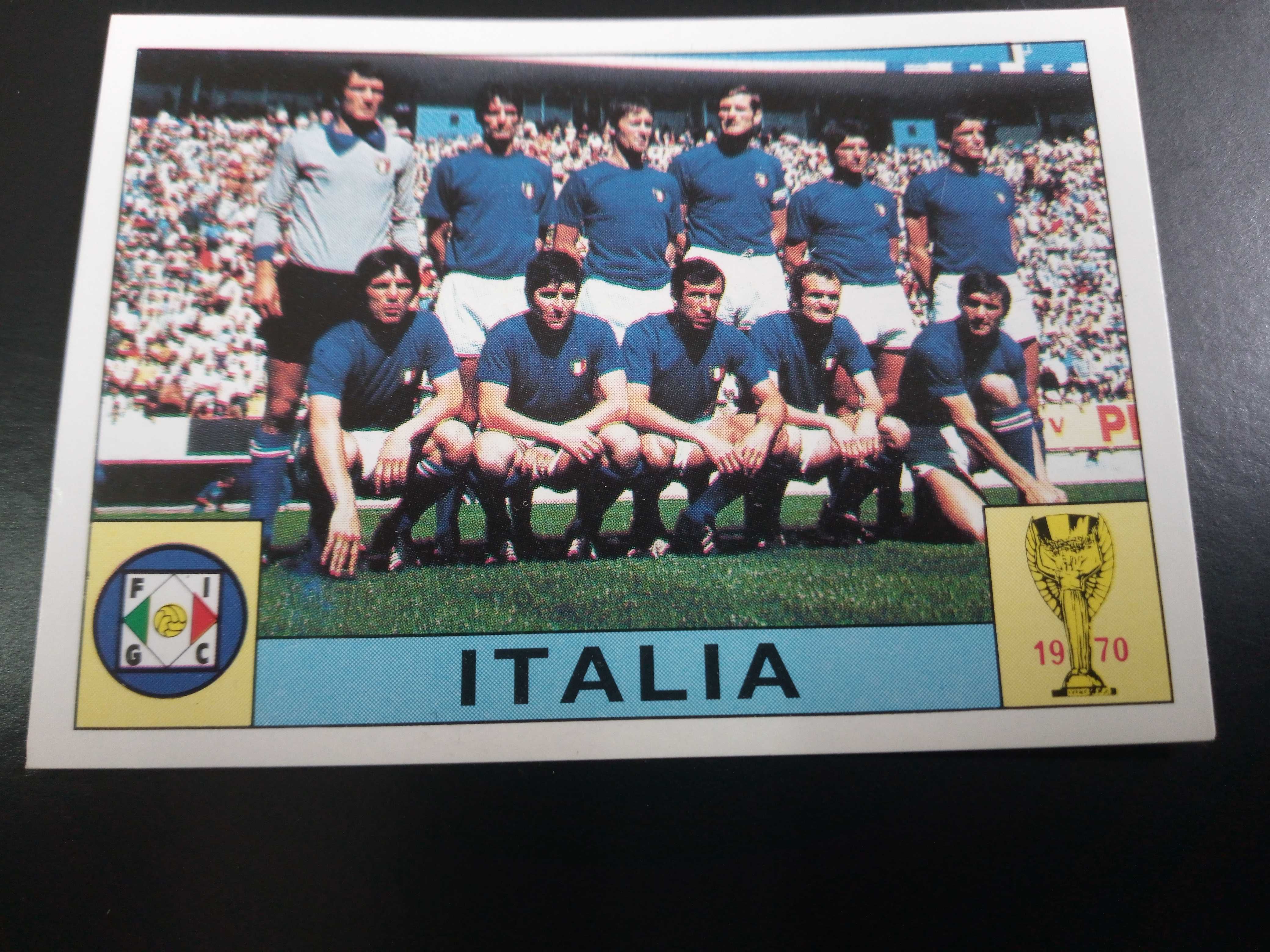 Cromo Panini World Cup Story da Seleção de Itália no Mundial de 70