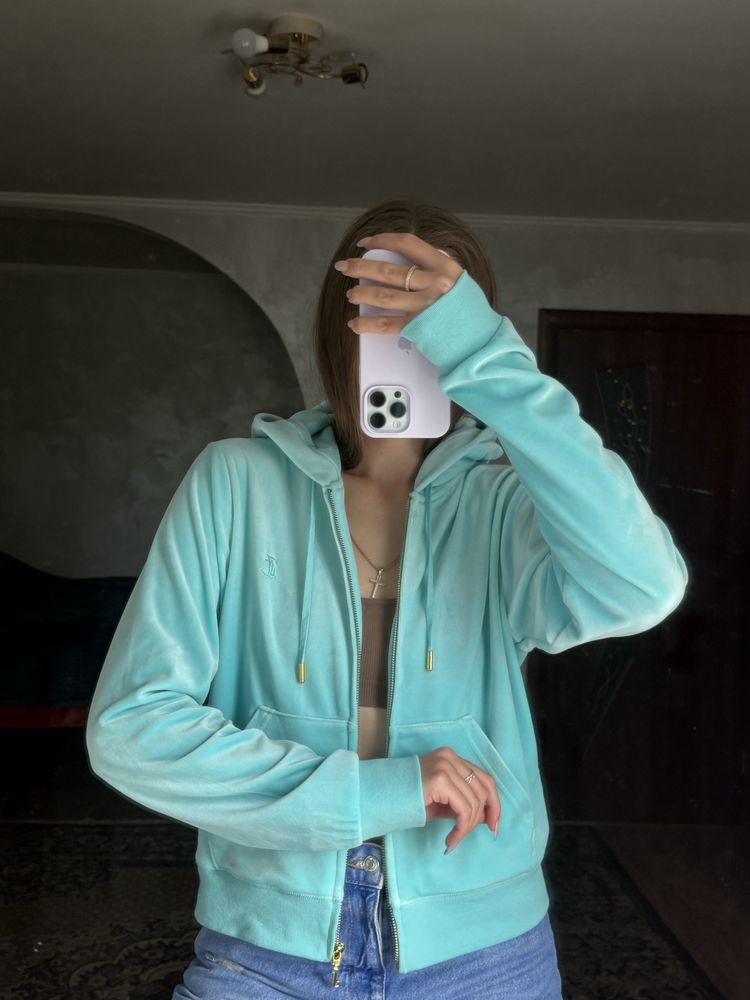 Велюрове зіп-худі Juicy Couture