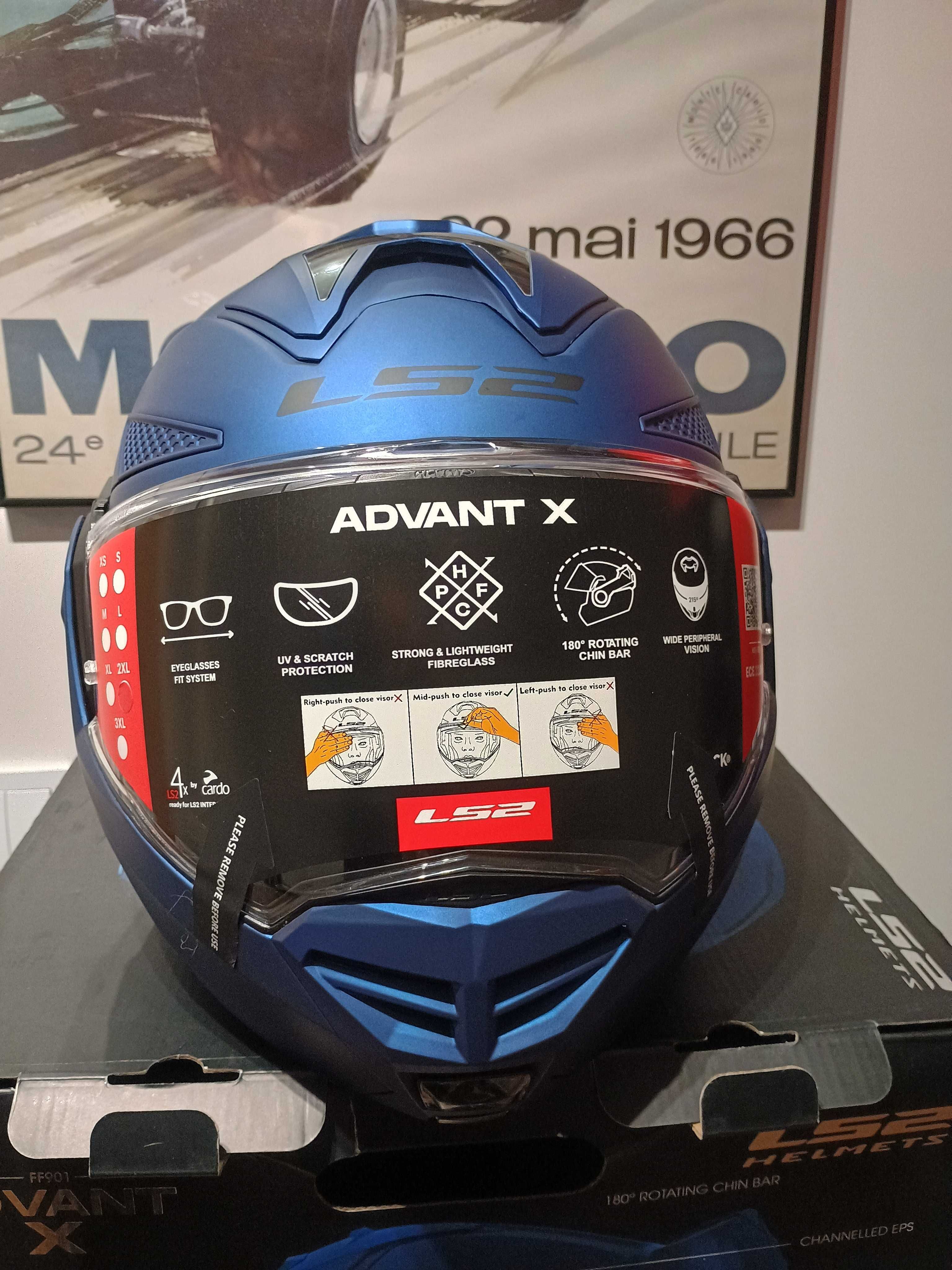 Kask LS2 FF901 ADVANT X SOLID Matt NAVY BLUE r. XXL Nowość gratisy