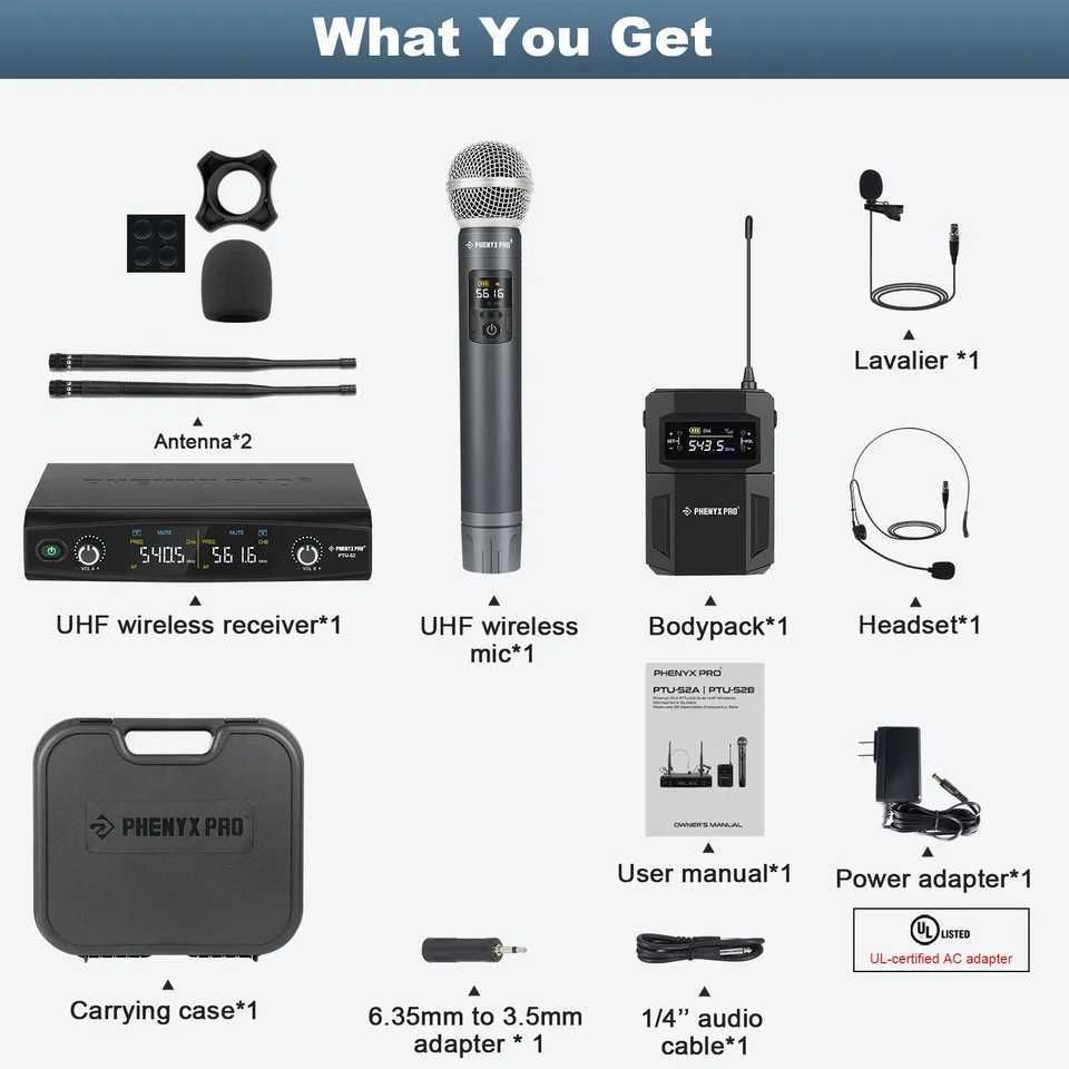 Phenyx Pro bezprzewodowy zestaw mikrofonowy