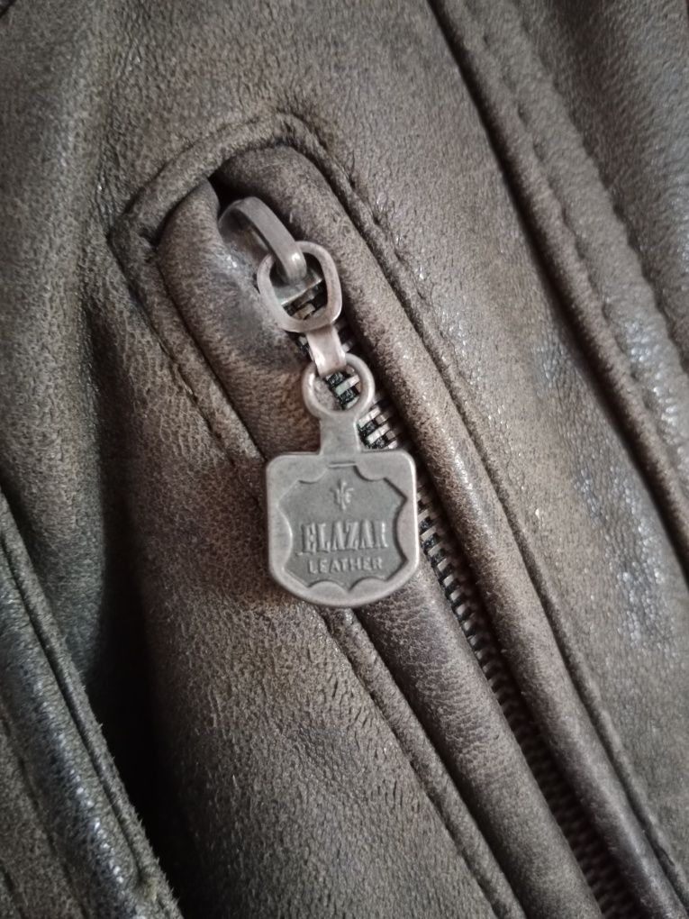 Kurtka skórzana z lat 90. Elazar leather. Vintage skóra naturalna