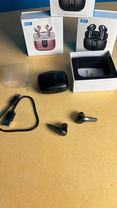 Słuchawki bezprzewodowe douszne, dokanałowe X08 Bluetooth 5.3 spp14