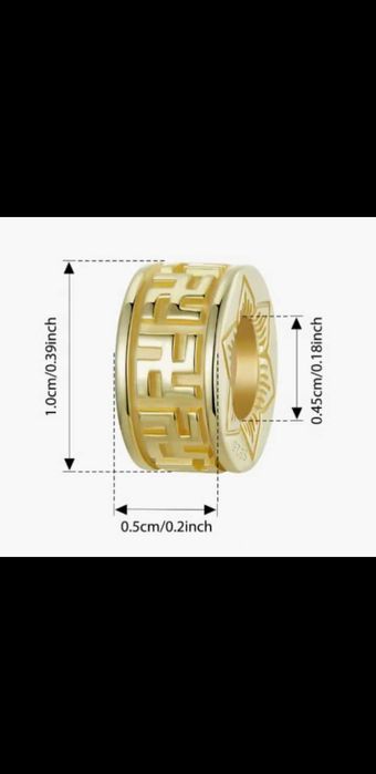 Шарм срібний позолоченни.