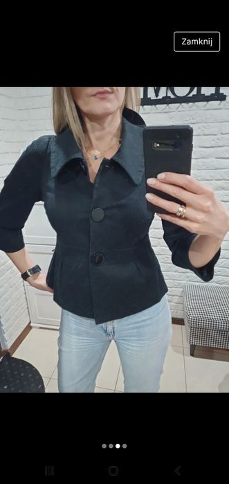 Czarny żakiet firmy RESERVED rozm38