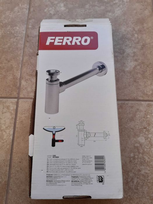 Syfon umywalkowy Ferro S 282 chrom