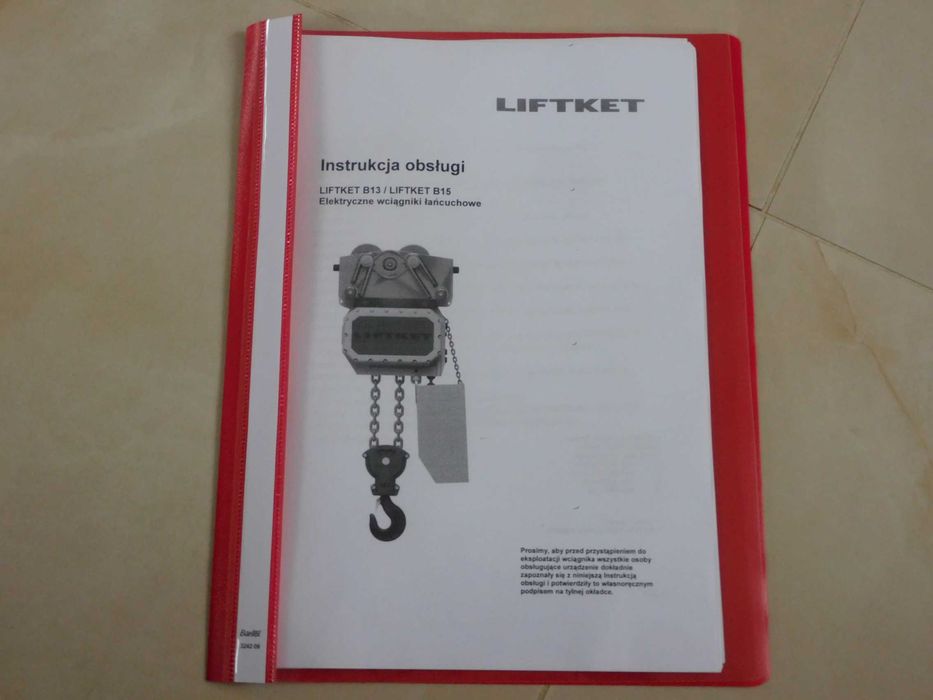 Nowy elektryczny wciągnik łańcuchowy Liftket 10t wciąg do suwnicy