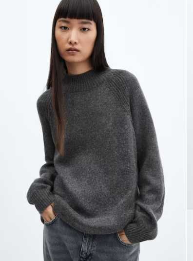 Sweter oversize z półgolfem MANGO