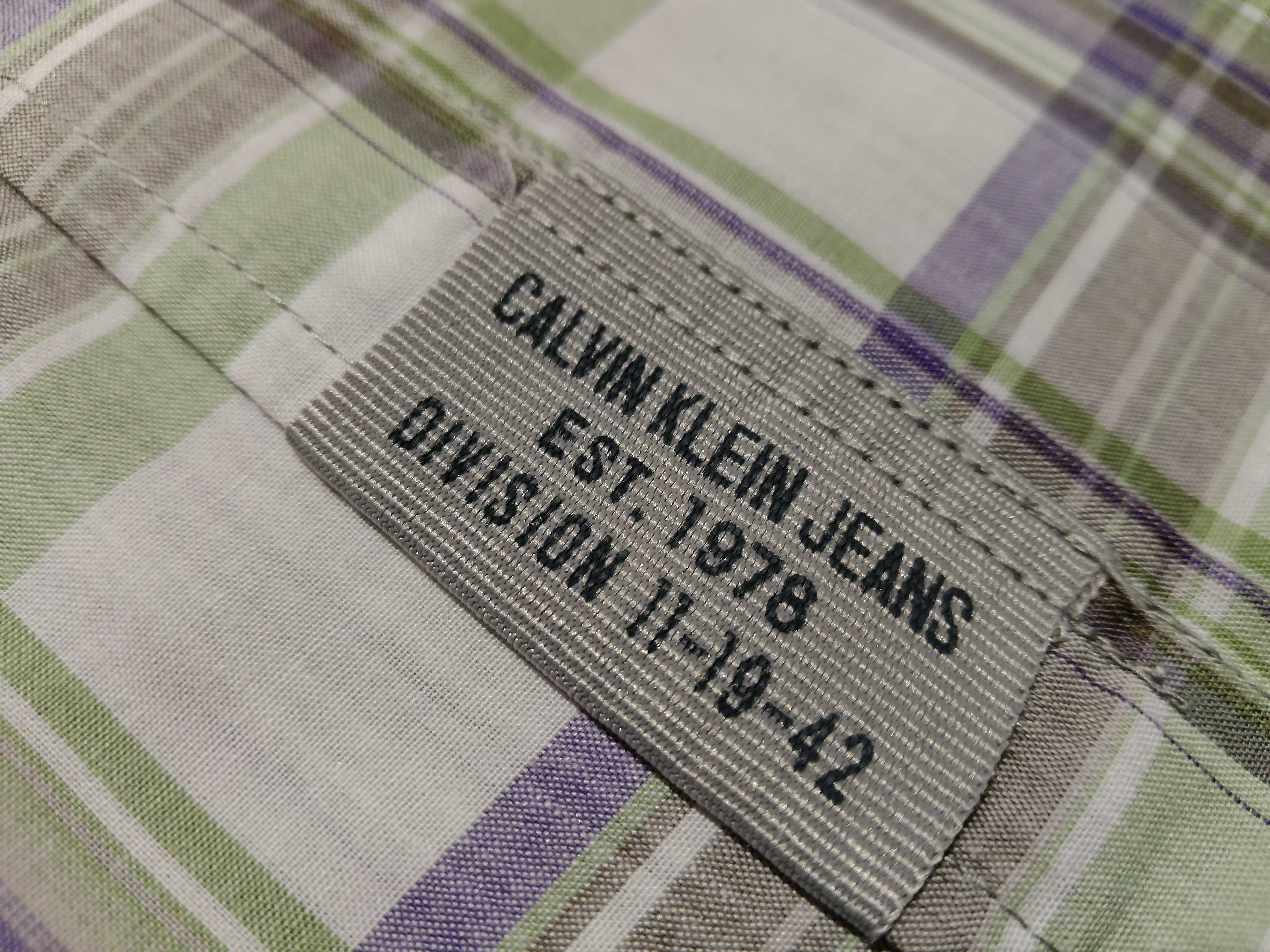 CALVIN KLEIN JEANS USA - NOWA! z LOGO Koszula Męska rozmiar L