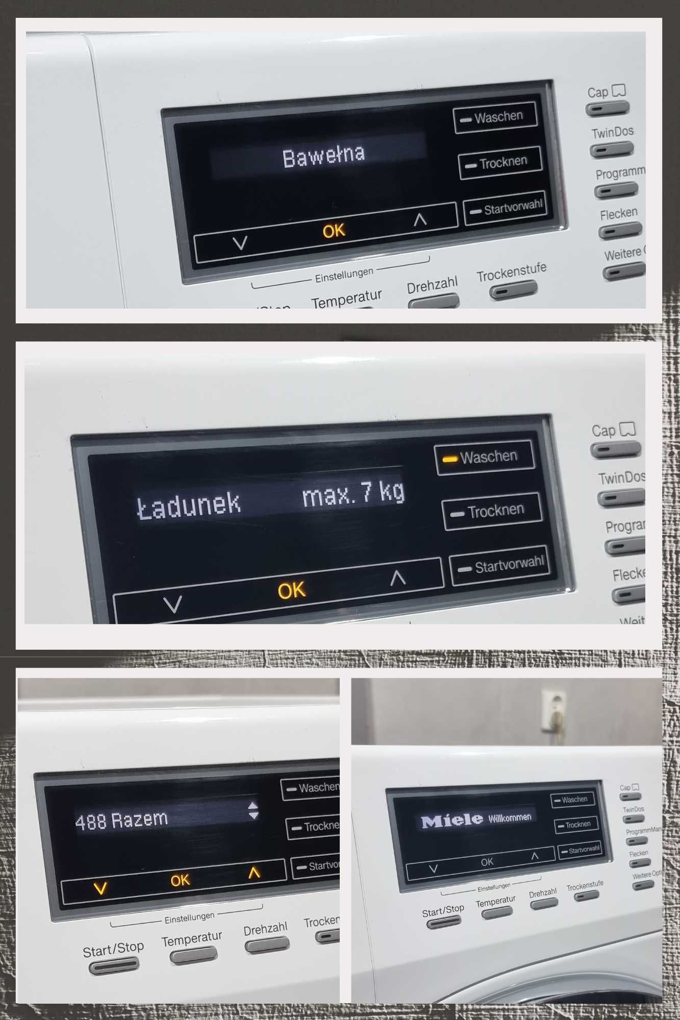 Pralko-suszarka Miele WT1 WTH 730 WPM, wsad:7/4kg,TwinDos,PWash 2.0,PL