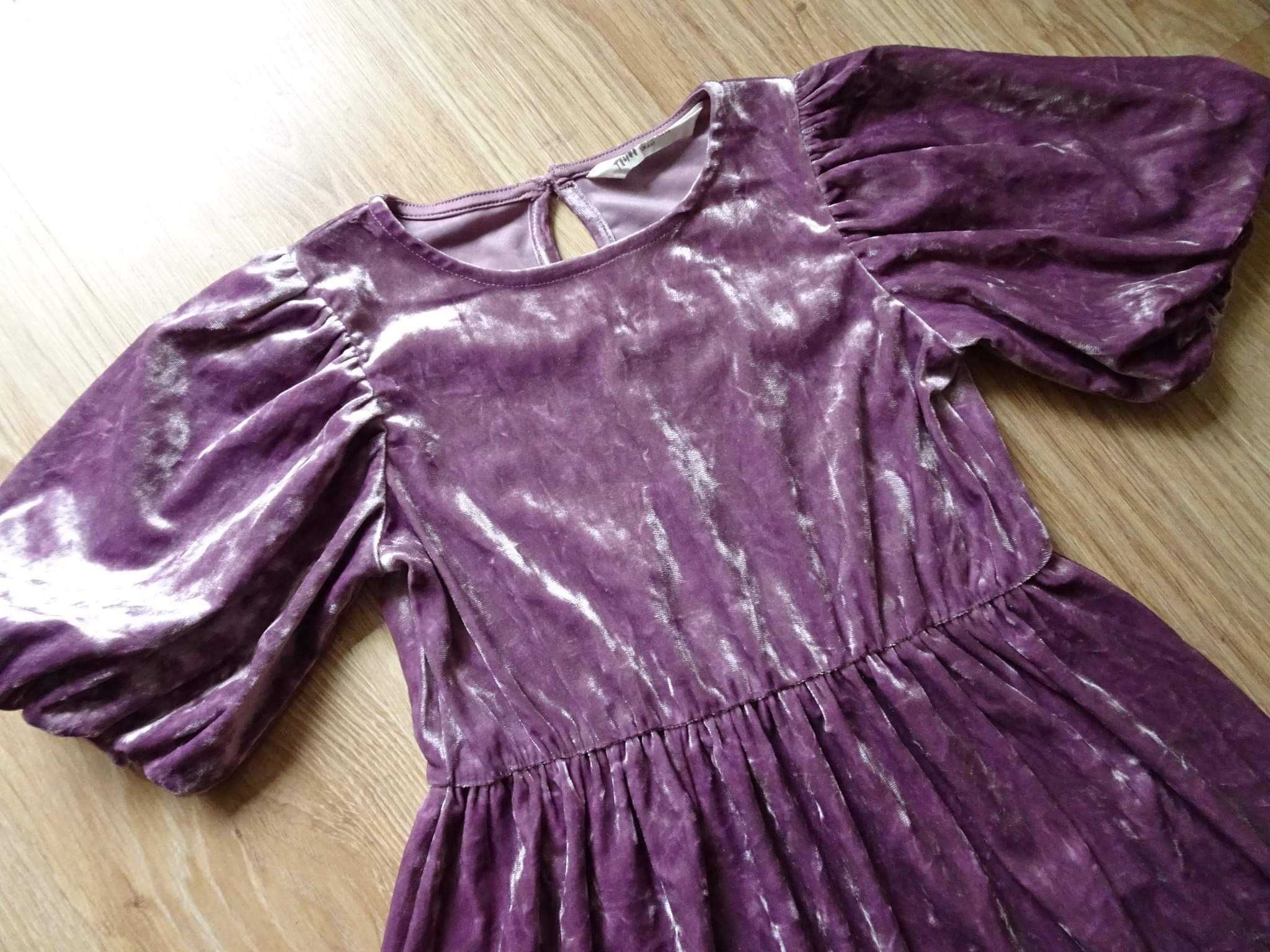 H&m aksamitna wizytowa sukienka sukieneczka 110/116 wesele