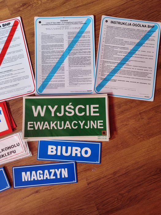 Tablice informacyjne BHP