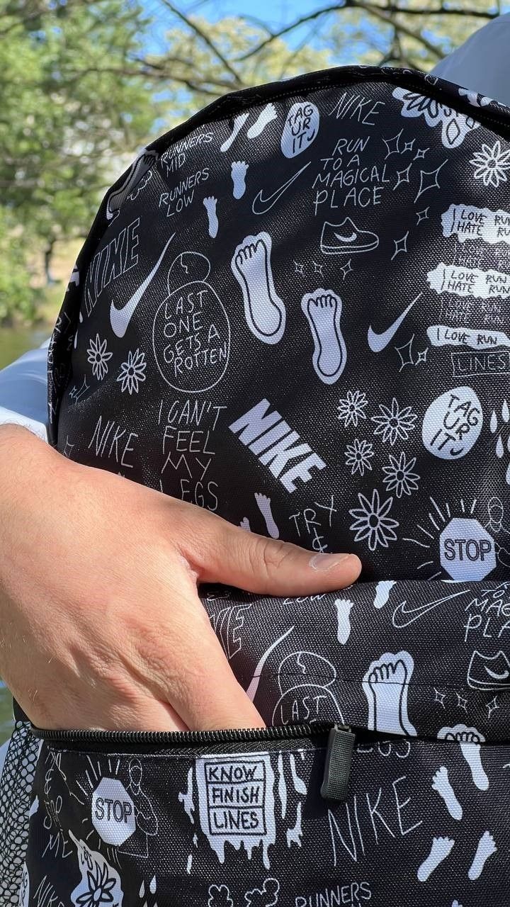 Рюкзак спортивний,міський, чоловічий, жіночий Найк, Nike, чорний