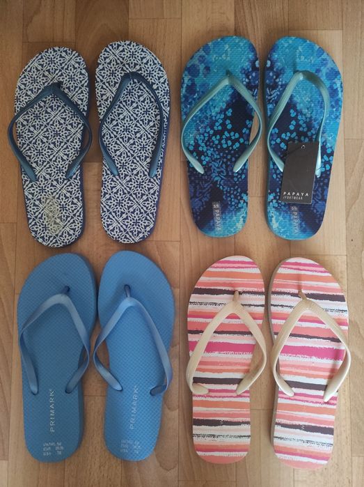 Якісні зручні в"єтнамки  Papaya Primark New Look  р39,40 Англія