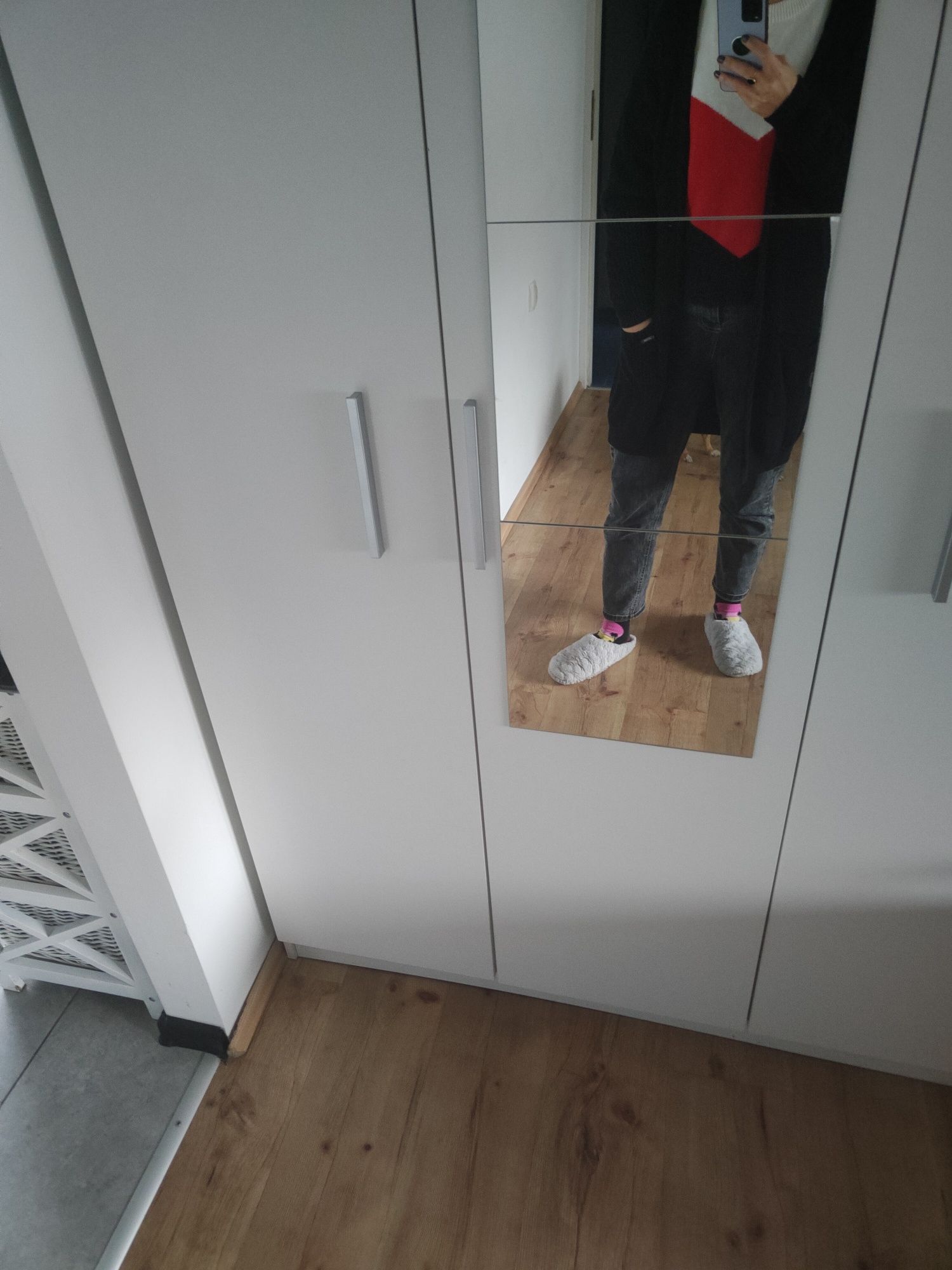 Guess Sweter czarny kardigan długi oversize
