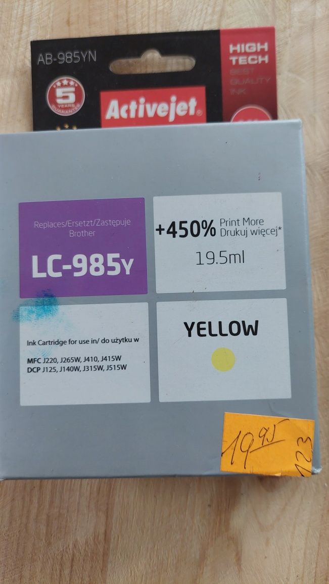 Tusz LC-985y Yellow