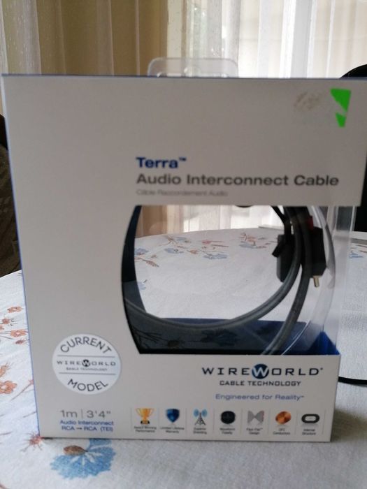kabel interkonekt 2xRCA WireWorld Terra 1 m