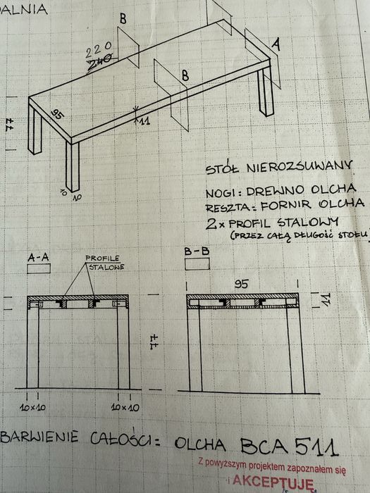 Stół jadalniany jadalnia