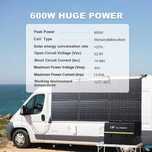 Mobilne Panele Solarne  600W AllPowers SP039 Do Kampera Przyczepy