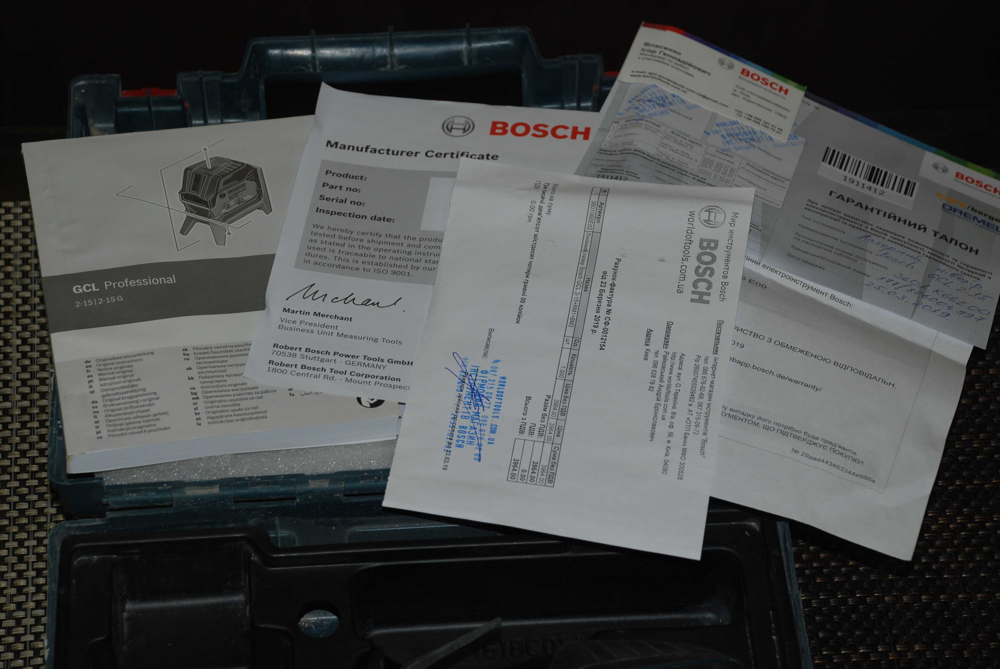 Лазерный нивелир Bosch Professiona GCL 2 15/уровень/лазер Ориг