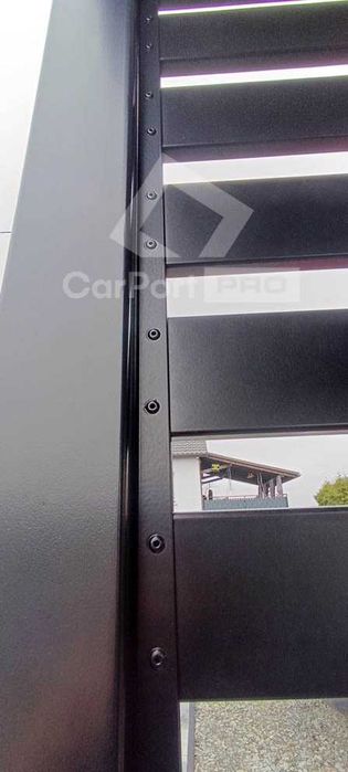 CarPort PREMIUM - wiata samochodowa 5x5  dodatkowa zabudowa  CP114