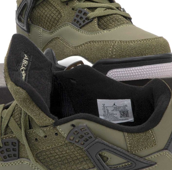 Мужские кроссовки Nike Air Jordan 4 "Olive" Размеры 41-45