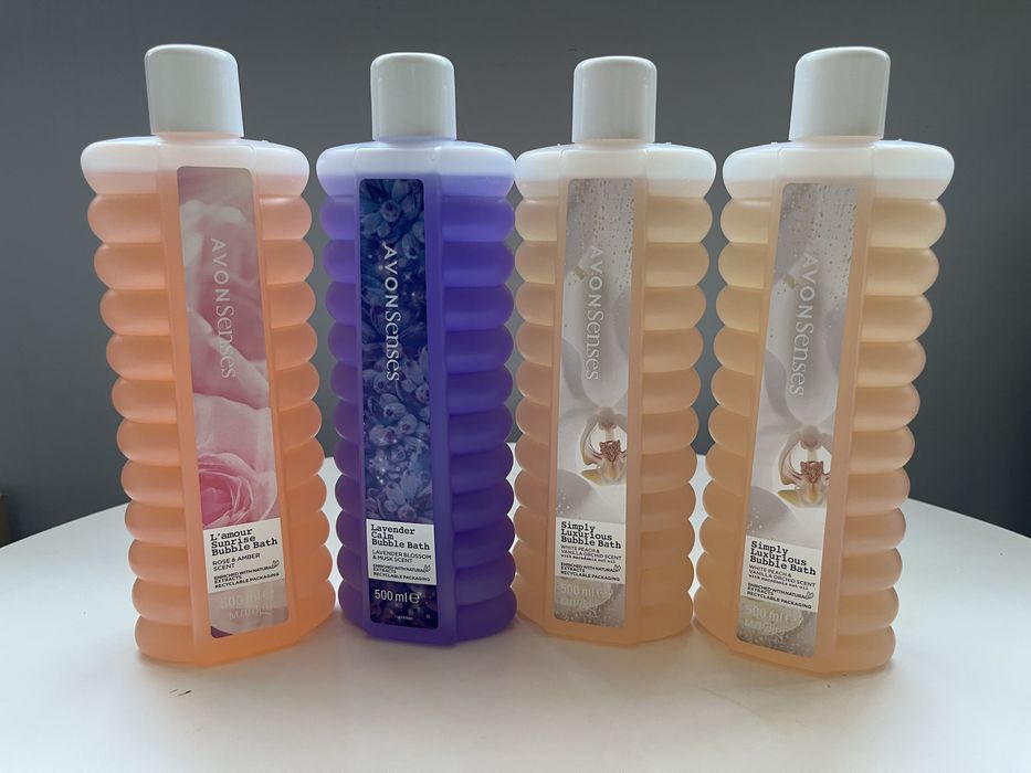 Zestaw 4 płynów do kąpieli Avon Senses 500ml