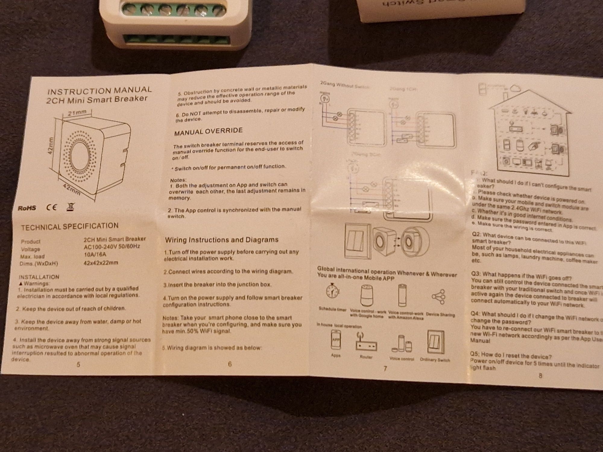 Mini Smart Switch WiFi Tuya