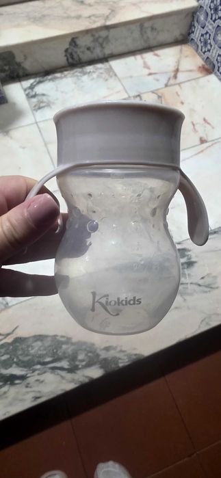 Copo de aprendizagem rosa