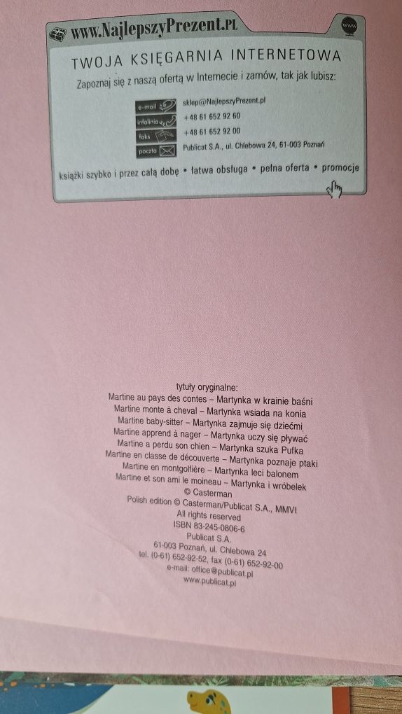 Martynka w krainie baśni Gilbert Delahaye opowiada Wanda Chotomska
