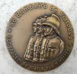 Medalhas alusivas a Associações de Bombeiros.