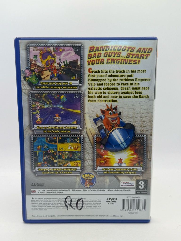 Crash Nitro Kart 3xA Ps2 nr 6704