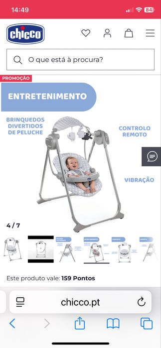 ESPREGUIÇADEIRA POLLY SWING UP Chicco