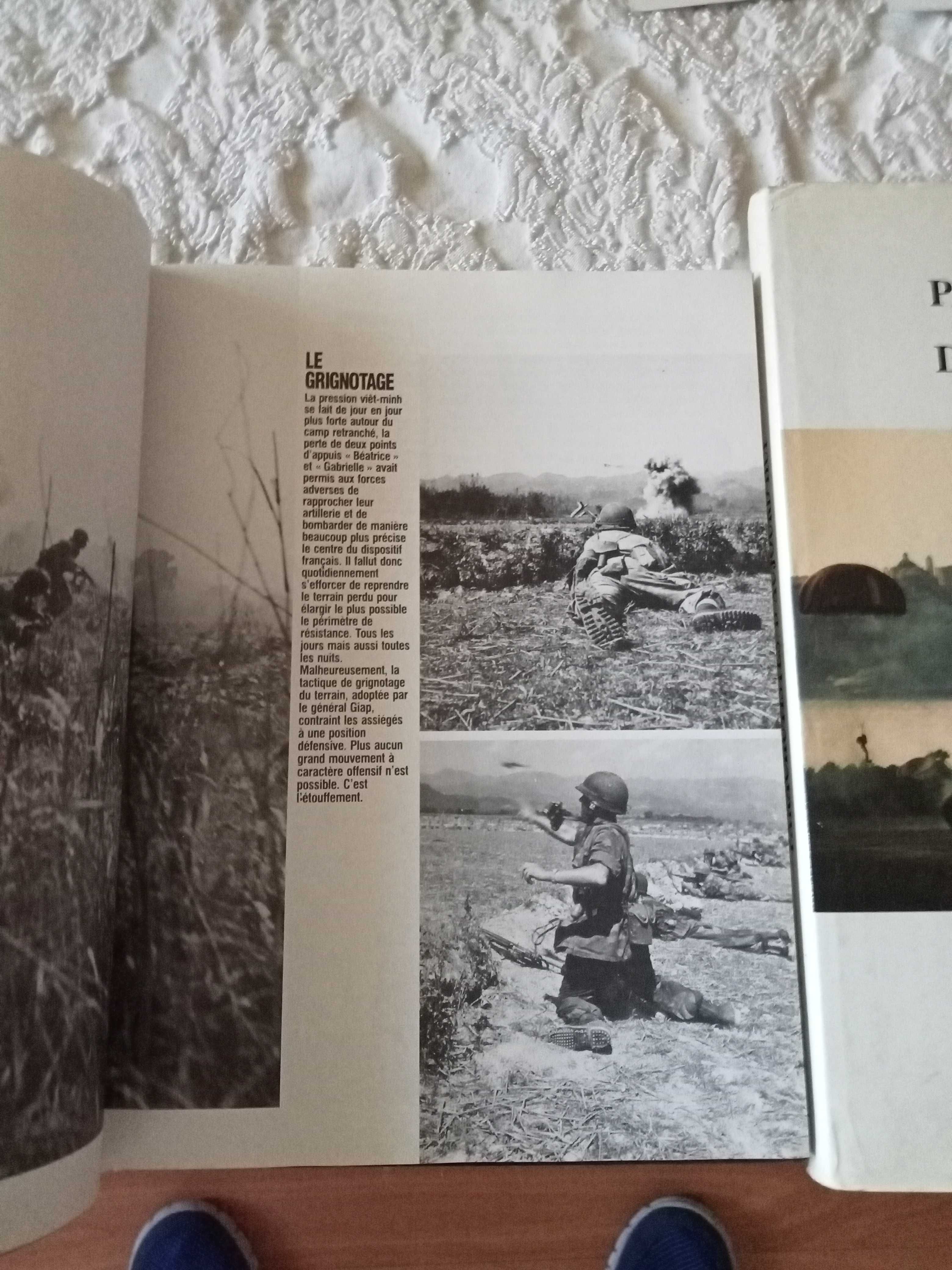 2 livros militares paraquedistas e guerra Vietname +postais militares