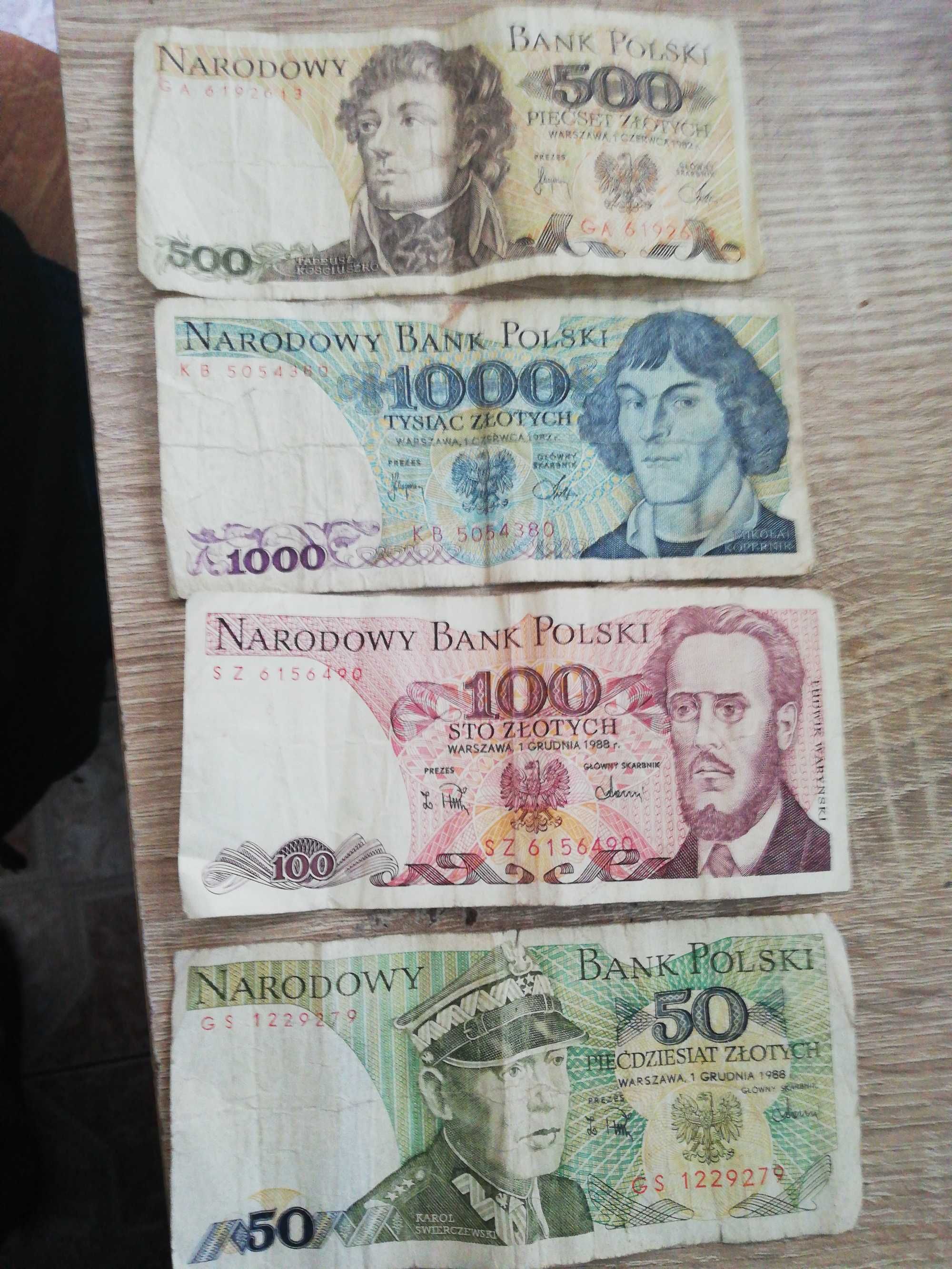Banknoty z czasów PRL