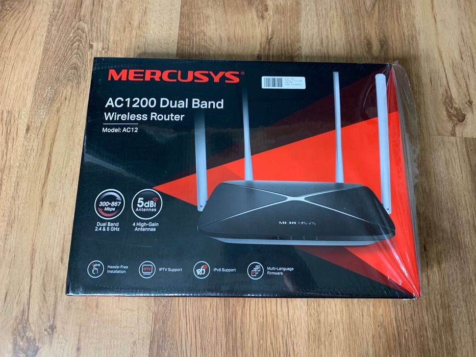 Router modem Mercusys AC1200 Dual Band AC12